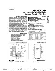 MAX503CNG datasheet pdf MAXIM - Dallas Semiconductor
