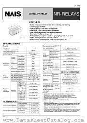 NR-SLD-12V datasheet pdf Matsushita Electric Works(Nais)