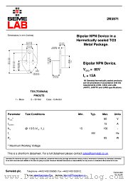 2N5971 datasheet pdf SemeLAB