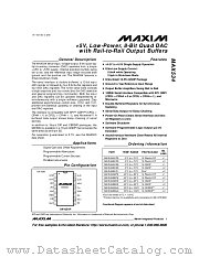 MAX534AEEE datasheet pdf MAXIM - Dallas Semiconductor