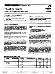 PAL20L8-7PC datasheet pdf Advanced Micro Devices