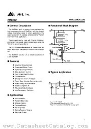 AME8824AEEYL datasheet pdf Analog Microelectronics