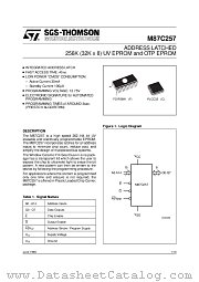 M87C257-12C1X datasheet pdf ST Microelectronics