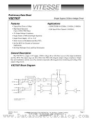 VSC7937 datasheet pdf Vitesse Semiconductor Corporation