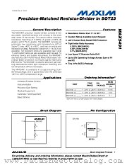 MAX5491VB10000-T datasheet pdf MAXIM - Dallas Semiconductor