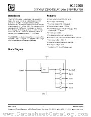 ICS2305MI-1 datasheet pdf Integrated Circuit Systems