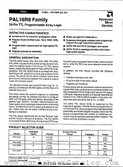 PAL16L-42JC datasheet pdf Advanced Micro Devices