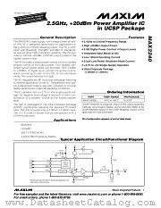 MAX2240EBL datasheet pdf MAXIM - Dallas Semiconductor