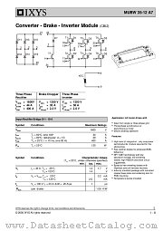 MUBW35-12A7 datasheet pdf IXYS Corporation