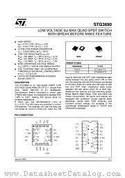 STG3690TTR datasheet pdf ST Microelectronics