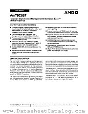 AM79C987JCB datasheet pdf Advanced Micro Devices