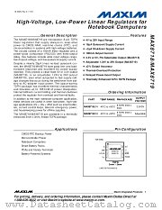 MAX8719 datasheet pdf MAXIM - Dallas Semiconductor