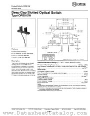 OPB815W datasheet pdf Optek Technology