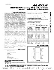 MAX3316EEUP datasheet pdf MAXIM - Dallas Semiconductor