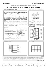 TC74HCT00 datasheet pdf TOSHIBA