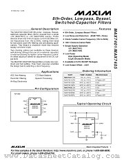 MAX7405CPA datasheet pdf MAXIM - Dallas Semiconductor