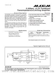 MAX3866E/D datasheet pdf MAXIM - Dallas Semiconductor