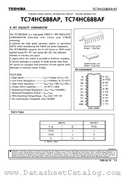 TC74HC688 datasheet pdf TOSHIBA