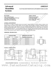 AMS2115 datasheet pdf Advanced Monolithic Systems