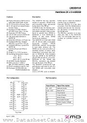 U630H16DK25 datasheet pdf ZMD