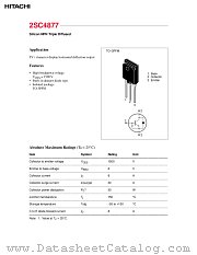 2SC4877 datasheet pdf Hitachi Semiconductor