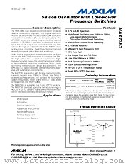 MAX7383AXVT datasheet pdf MAXIM - Dallas Semiconductor