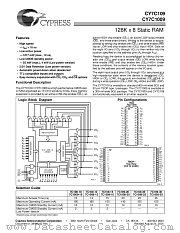 CY7C109-25ZI datasheet pdf Cypress