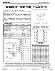 TC4028 datasheet pdf TOSHIBA