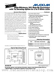 MAX8595XETA datasheet pdf MAXIM - Dallas Semiconductor