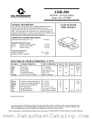 UDR-500 datasheet pdf GHz Technology