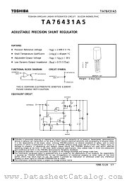 TA76431AS datasheet pdf TOSHIBA