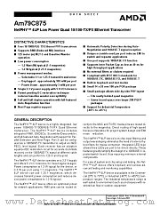 AM79C875KI datasheet pdf Advanced Micro Devices