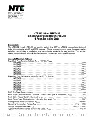 NTE5454 datasheet pdf NTE Electronics