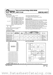 BD616LV4017EIG70 datasheet pdf Brilliance Semiconductor