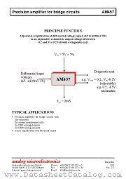AM457 datasheet pdf Analog Microelectronics