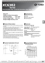 XC6382D351PL datasheet pdf Torex Semiconductor