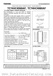 TC74HC4060 datasheet pdf TOSHIBA