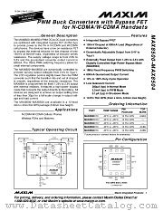 MAX8504ETC datasheet pdf MAXIM - Dallas Semiconductor