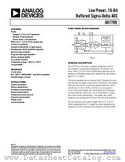 AD7790B datasheet pdf Analog Devices