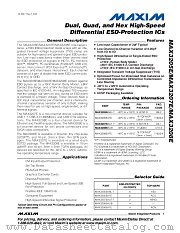 MAX3207E datasheet pdf MAXIM - Dallas Semiconductor