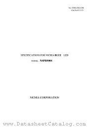 NSPB500S datasheet pdf NICHIA CORPORATION