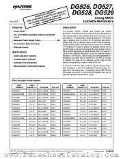 DG528AK883B datasheet pdf Intersil