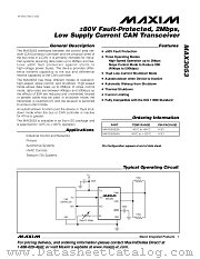 MAX3053ASA datasheet pdf MAXIM - Dallas Semiconductor