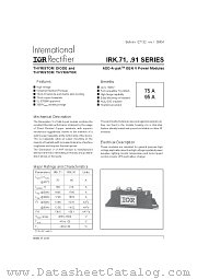 IRKT91/06A datasheet pdf International Rectifier