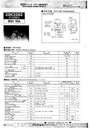 2SK2282 datasheet pdf Shindengen