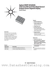 HDSP-521A-JJ000 datasheet pdf Agilent (Hewlett-Packard)