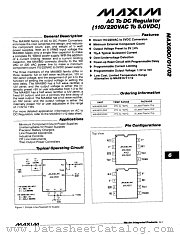 MAX601LPA2 datasheet pdf MAXIM - Dallas Semiconductor