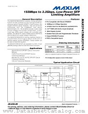 MAX3747A datasheet pdf MAXIM - Dallas Semiconductor