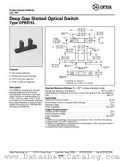 OPB815L datasheet pdf Optek Technology