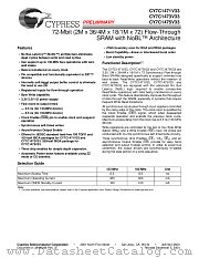 CY7C1471V33-133AXC datasheet pdf Cypress